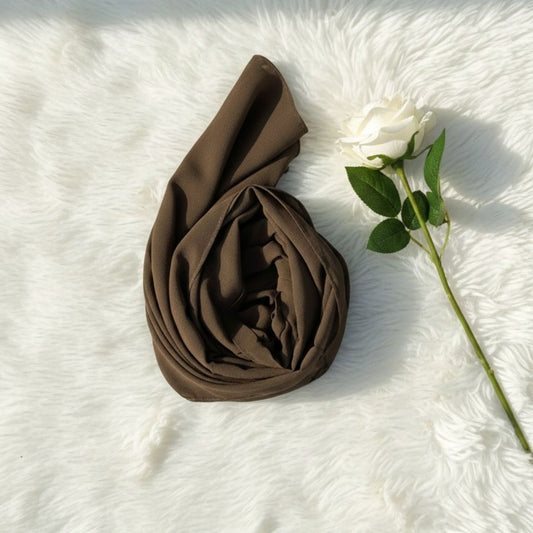 Plain Georgette - Dark Olive