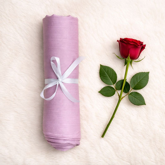 Luxe Shimmer Crinkle Chiffon Hijab - Dusty Mauve