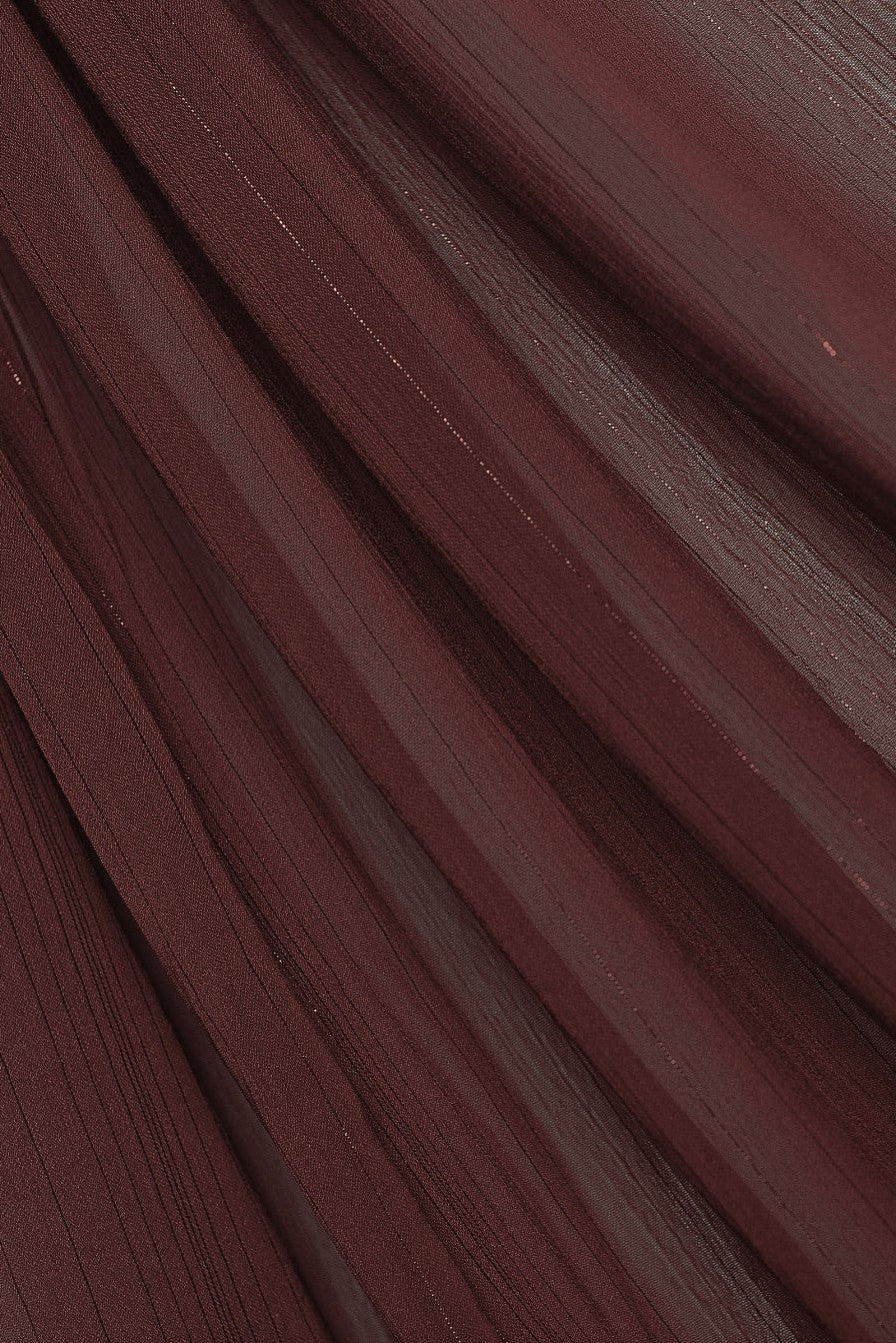 Sparkling Crinkle Chiffon - Maroon