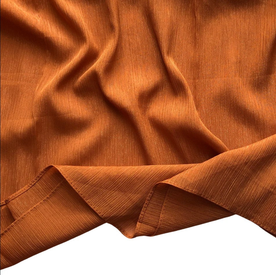Sparkling Crinkle Shiffon - Orange