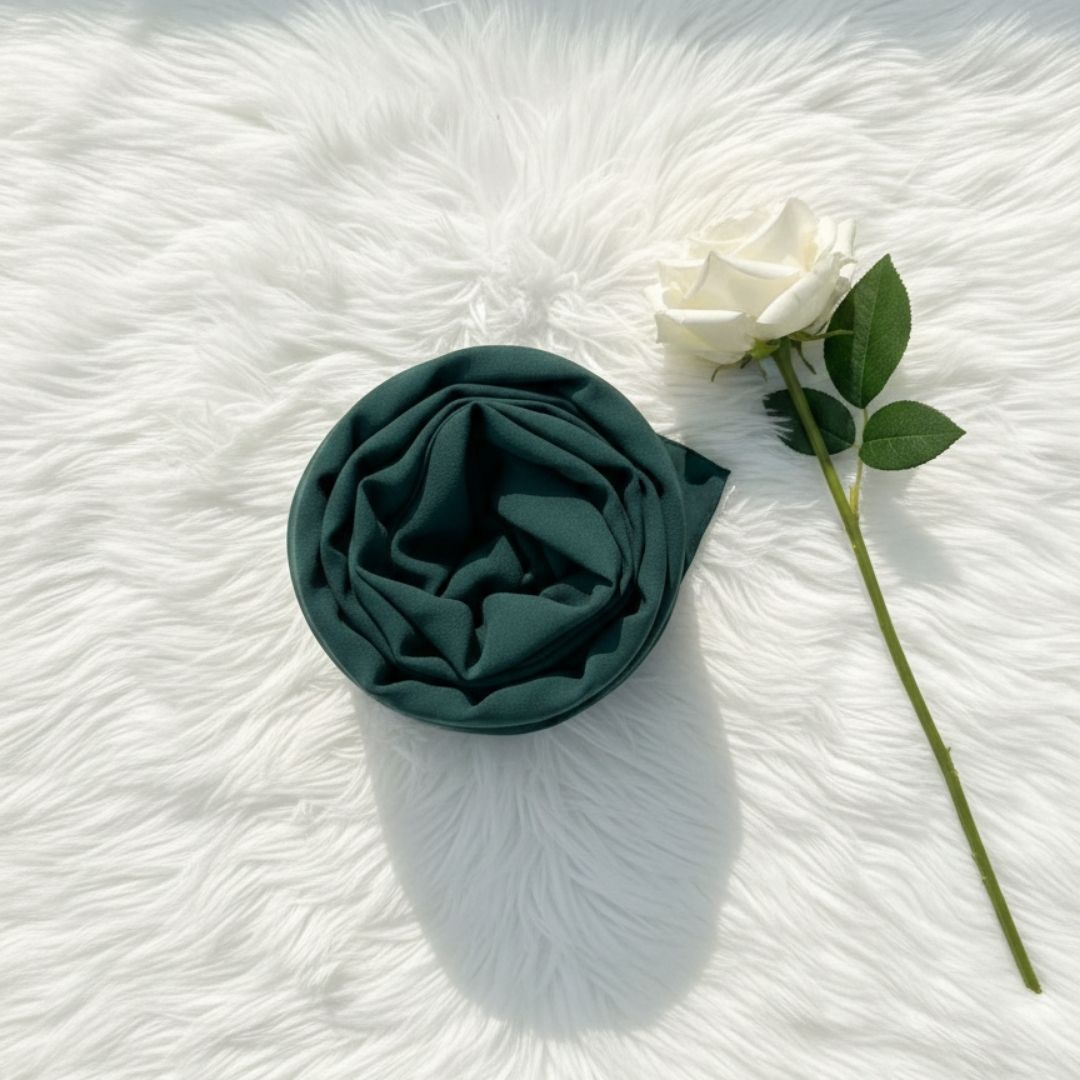 Georgette Chiffon - Pine Green