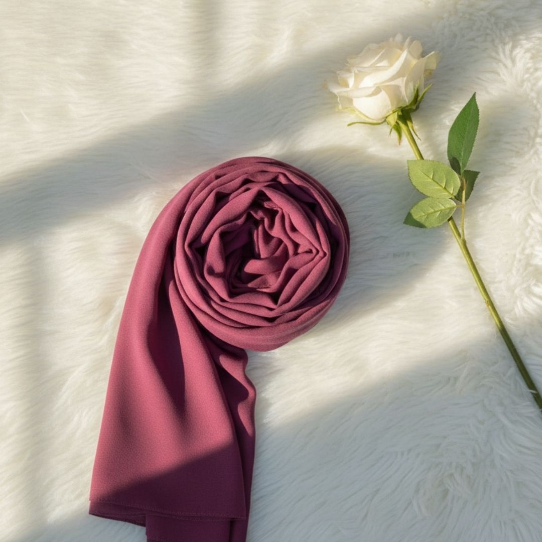 Georgette Chiffon - Rosy Mauve