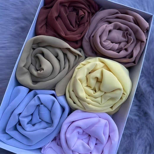 Georgette Chiffon - Bundle of 6