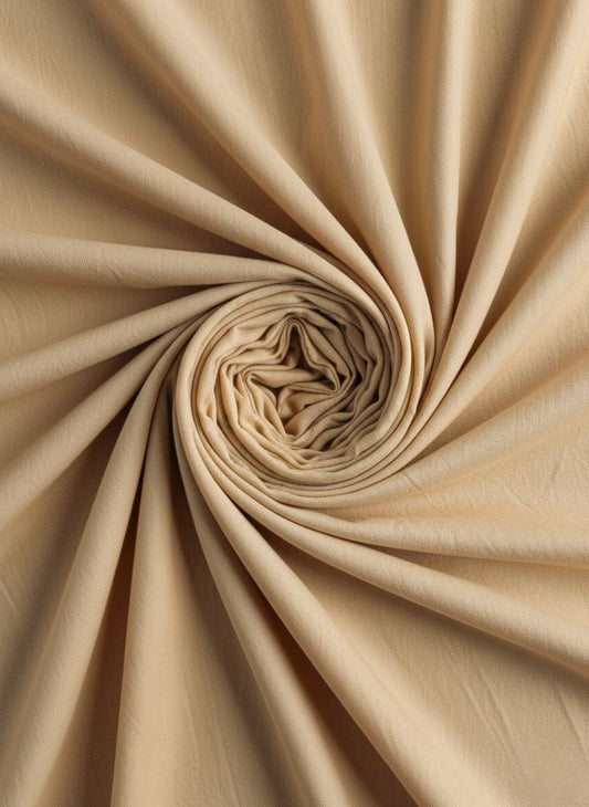 Plain Jersey Hijab - Beige