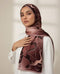 Printed Korean Chiffon Hijabs - Berry Abstract
