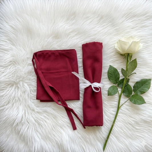 Niqab + Hijab - Berry Wine