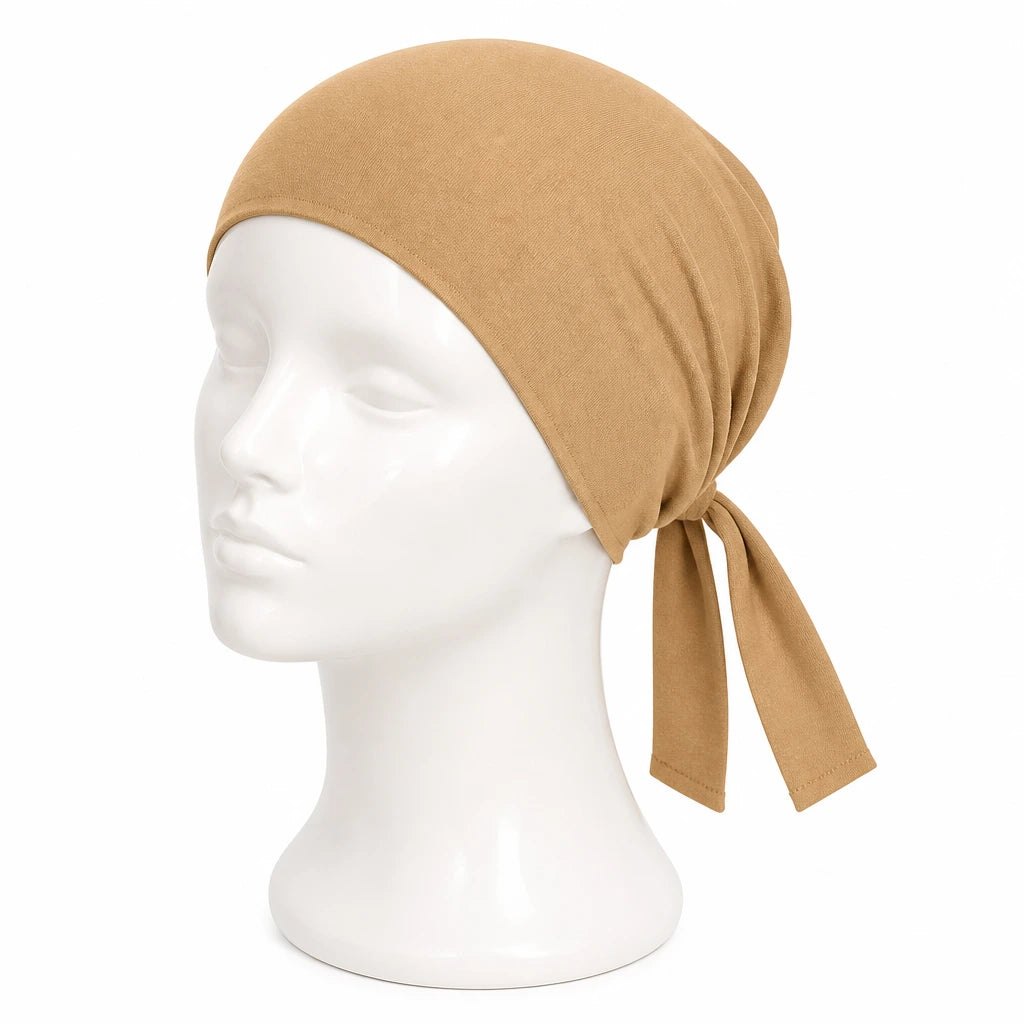 Tie Back Cap - Biege