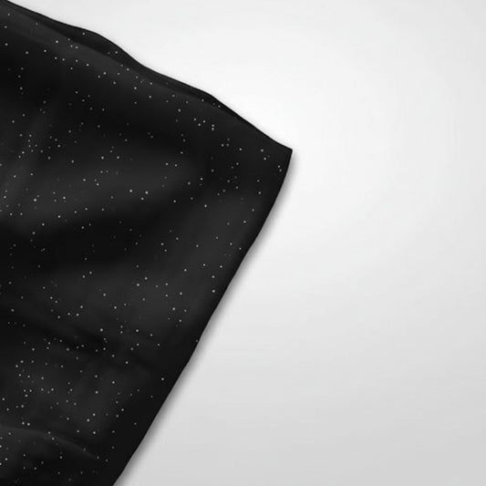 Moonlit Georgette Hijab - Black