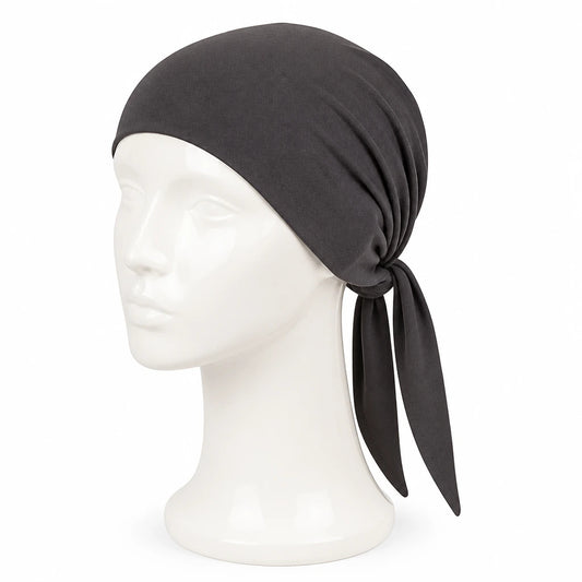 Tie Back Cap - Black