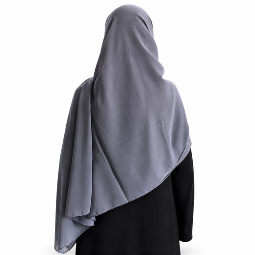 Plain Georgette - Blue Stone