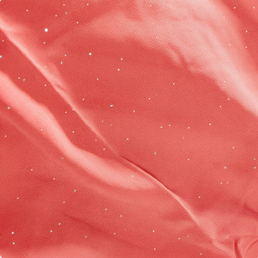Moonlit Georgette Hijab - Bright Coral