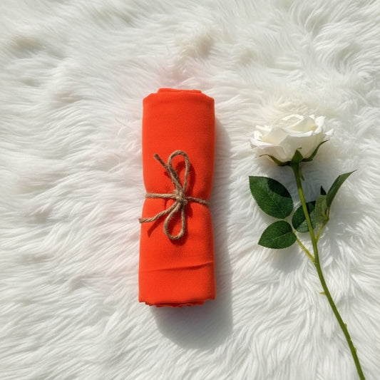 Georgette Chiffon - Bright Orange