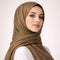 Luxe Shimmer Crinkle Chiffon Hijab - Bronze