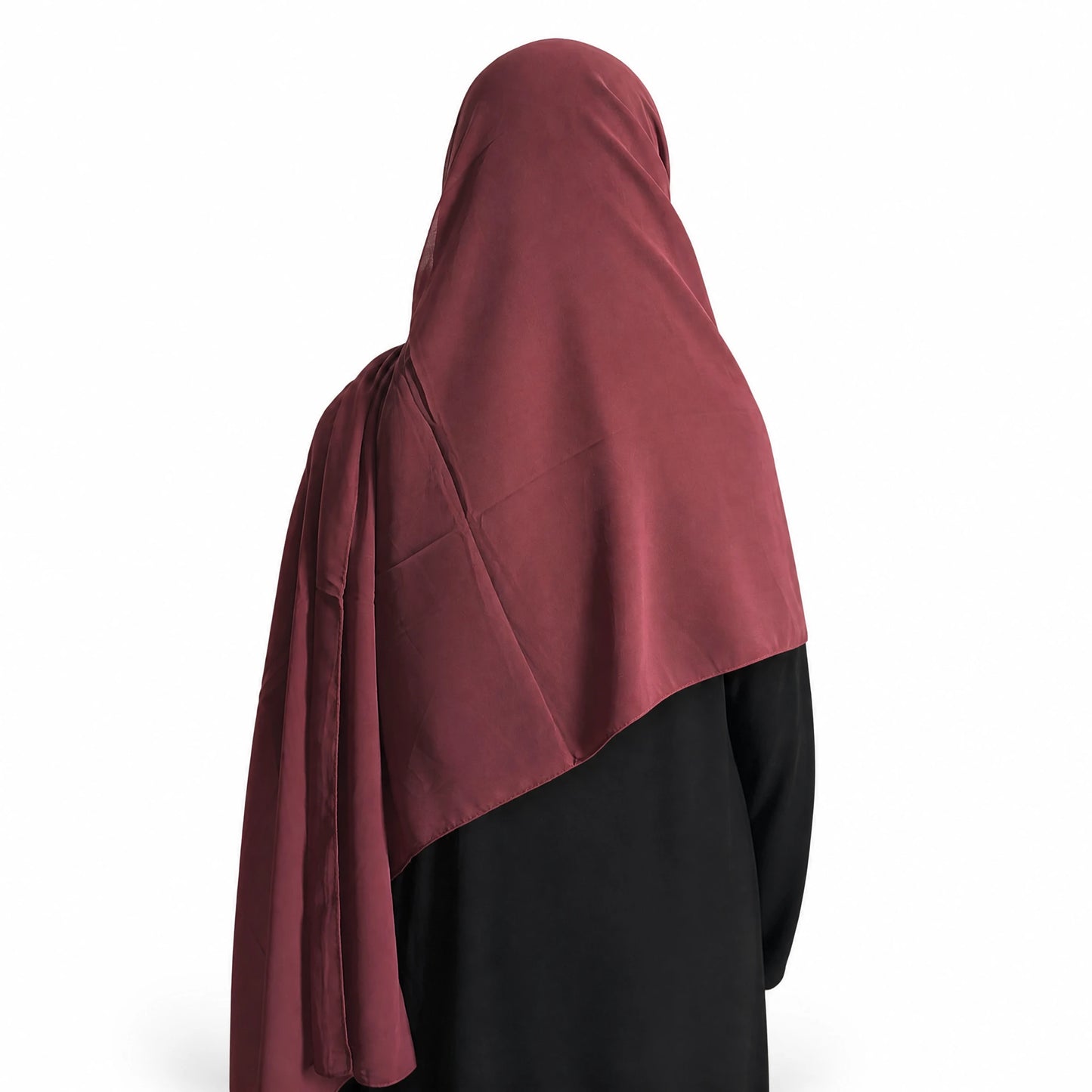 Plain Georgette - Burgundy Rose