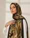 Printed Korean Chiffon Hijabs - Camel Abstract