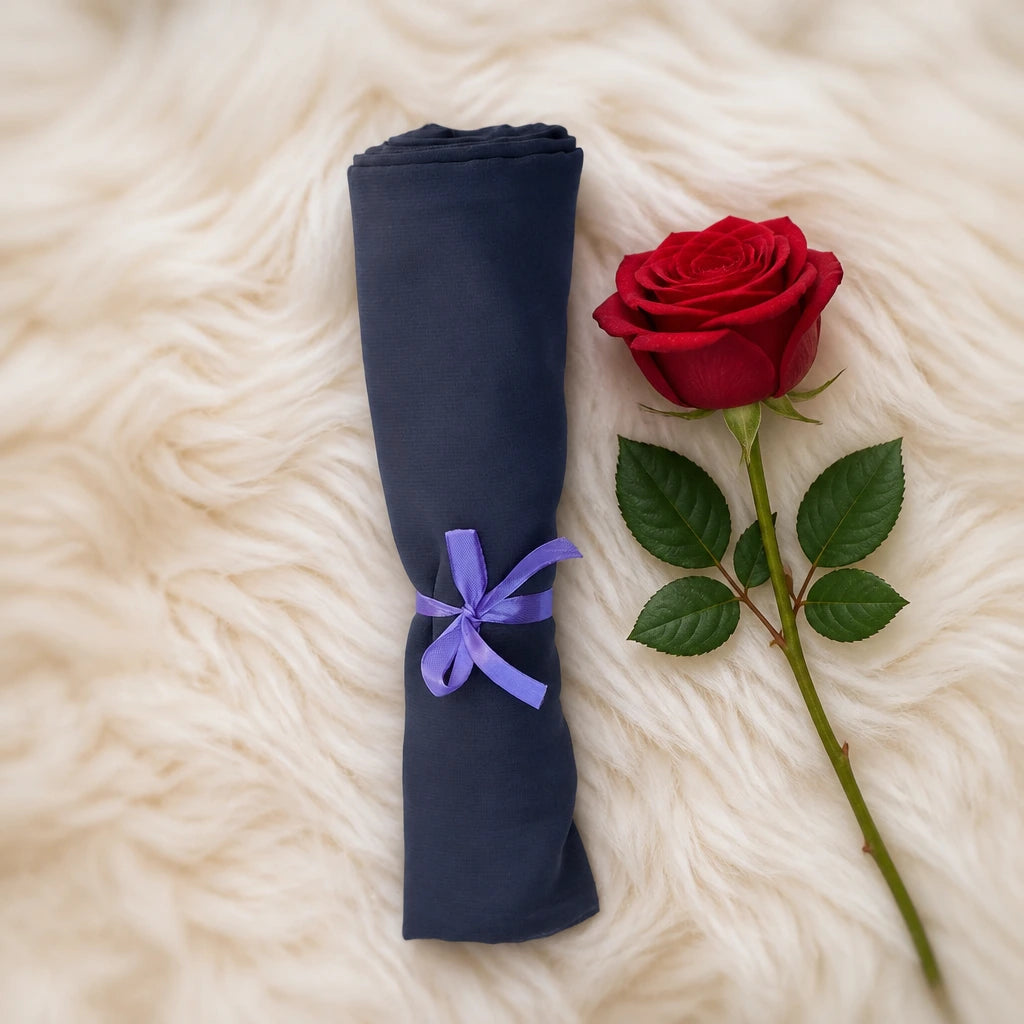 Plain Georgette - Charcoal