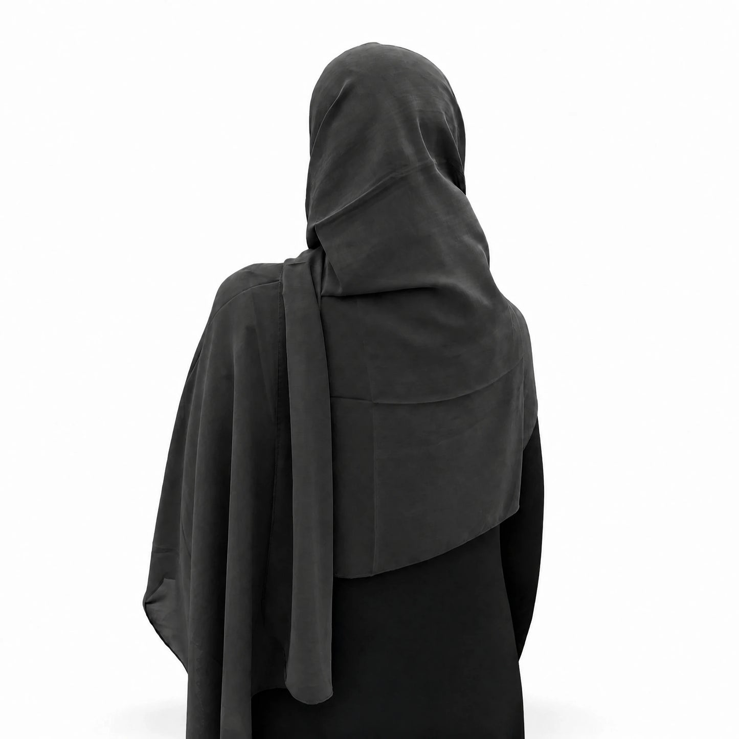 Plain Georgette - Charcoal