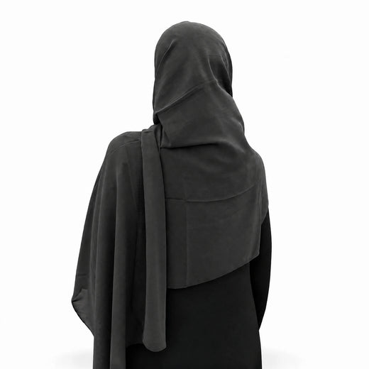 Plain Georgette - Charcoal