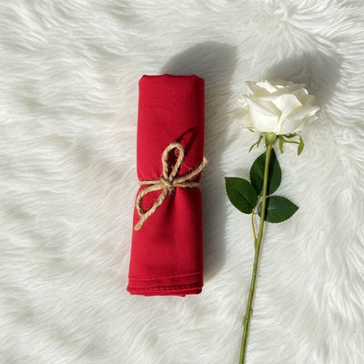 Georgette Chiffon - Cherry Red