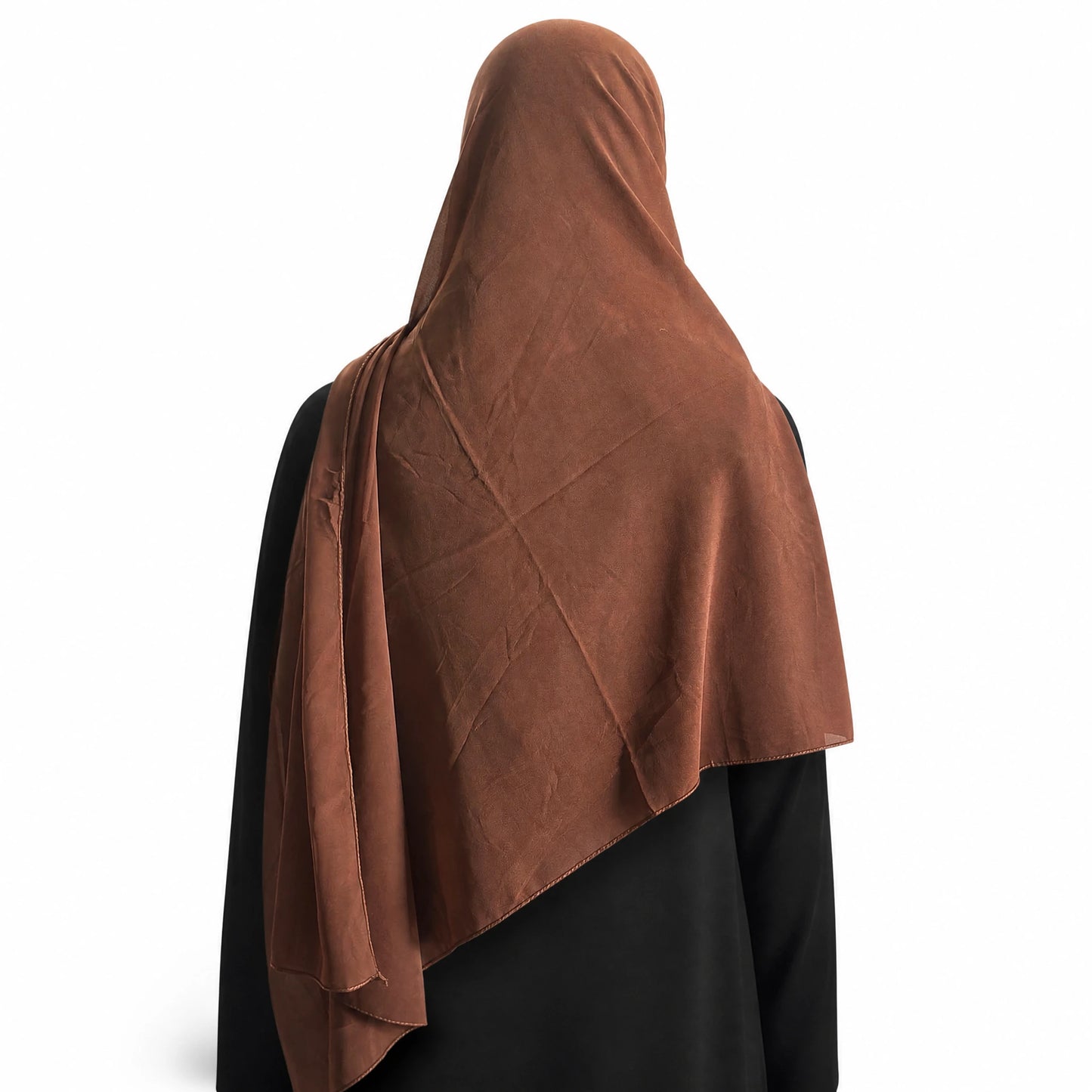 Plain Georgette - Cocoa Brown