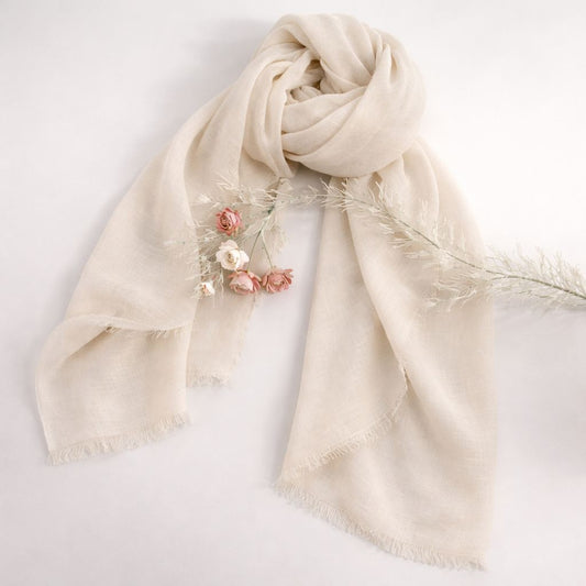 Turkish Lawn XL Hijab - Cream