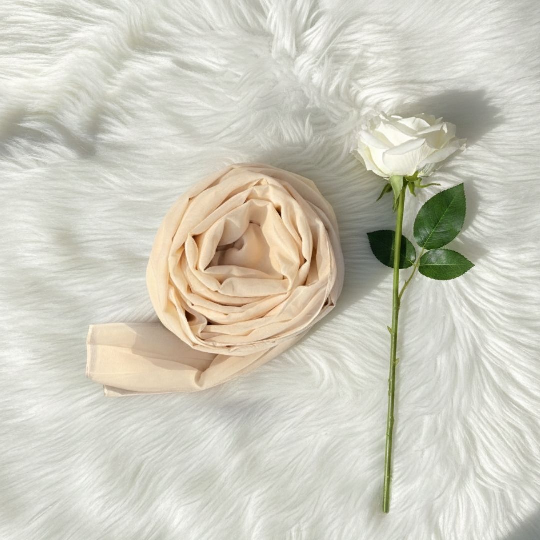 Georgette Chiffon - Cream Biege