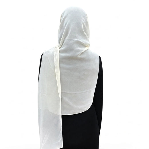 Plain Georgette -  Cream Pearl