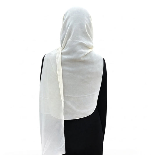 Plain Georgette -  Cream Pearl