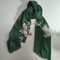 Turkish Lawn XL Hijab  - Dark Green