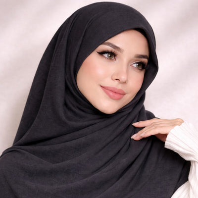 Modal Hijab - Deep Charcoal