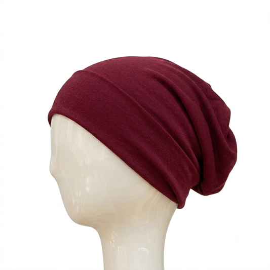 Premium Tube Cap - Deep Maroon