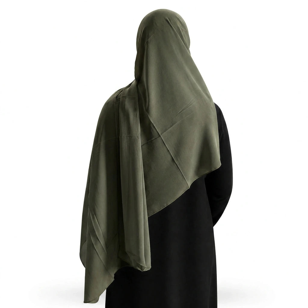Plain Georgette - Deep Olive