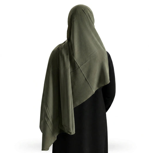 Plain Georgette - Deep Olive