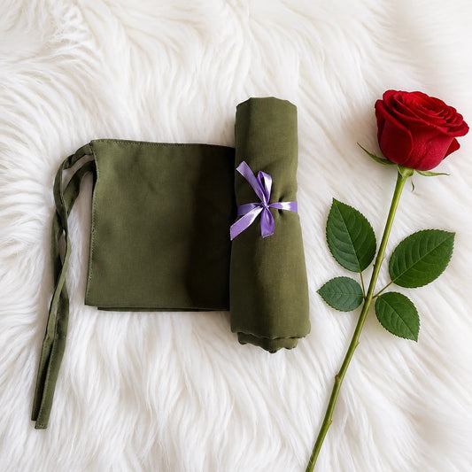 Niqab + Hijab - Deep Olive