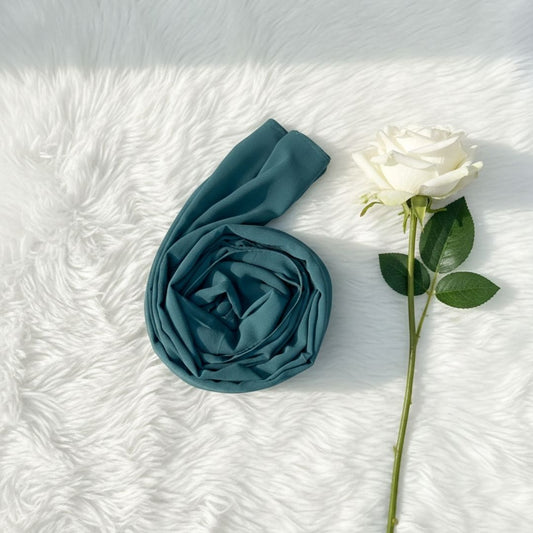 Georgette Chiffon - Deep Teal