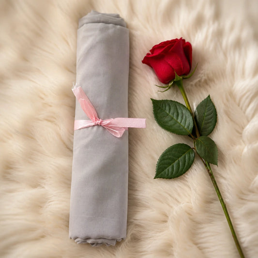 Plain Georgette - Dove Grey