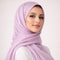 Luxe Shimmer Crinkle Chiffon Hijab - Dusty Mauve