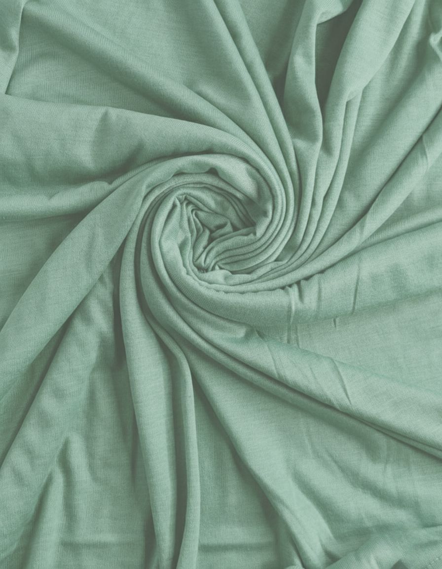Plain Jersey Hijab - Green