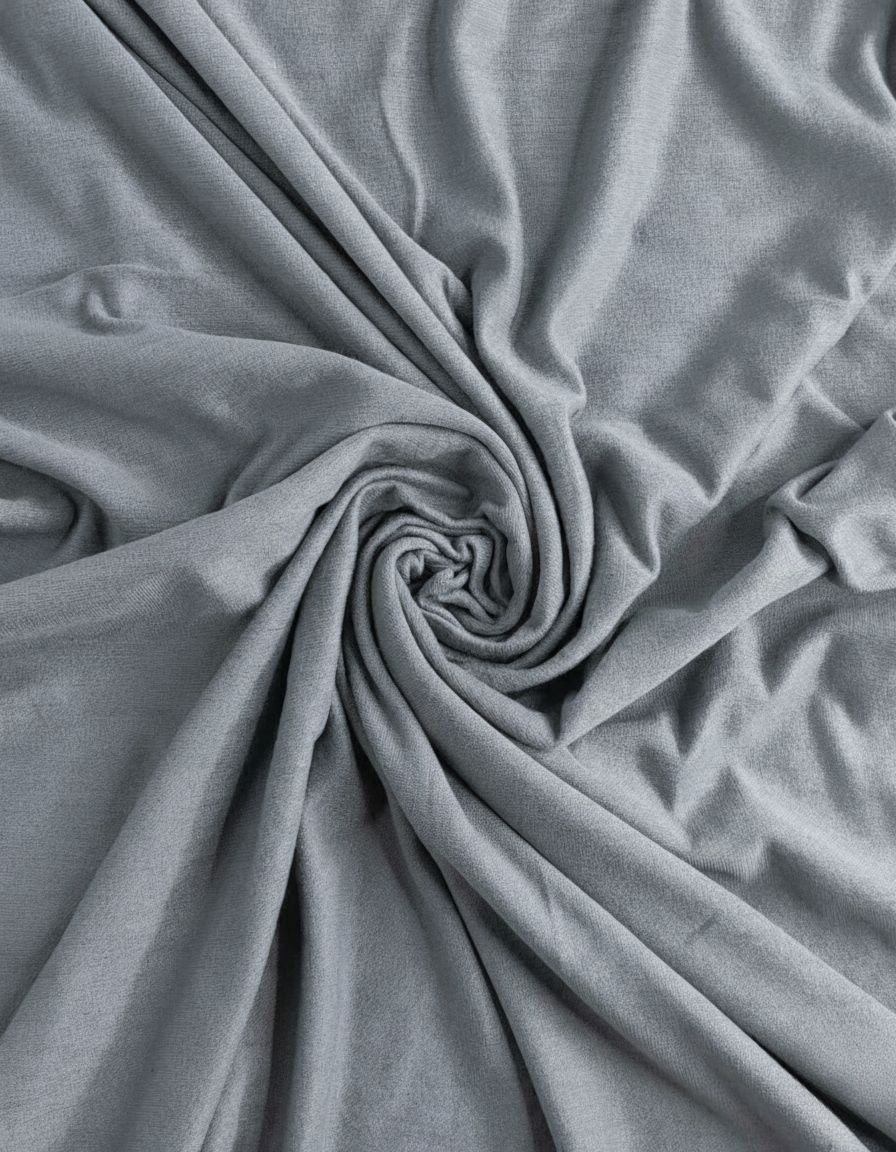 Plain Jersey Hijab - Grey