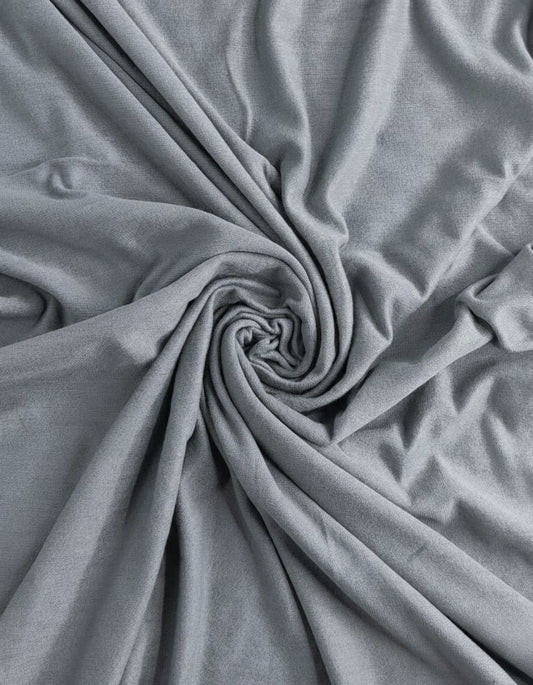Plain Jersey Hijab - Grey