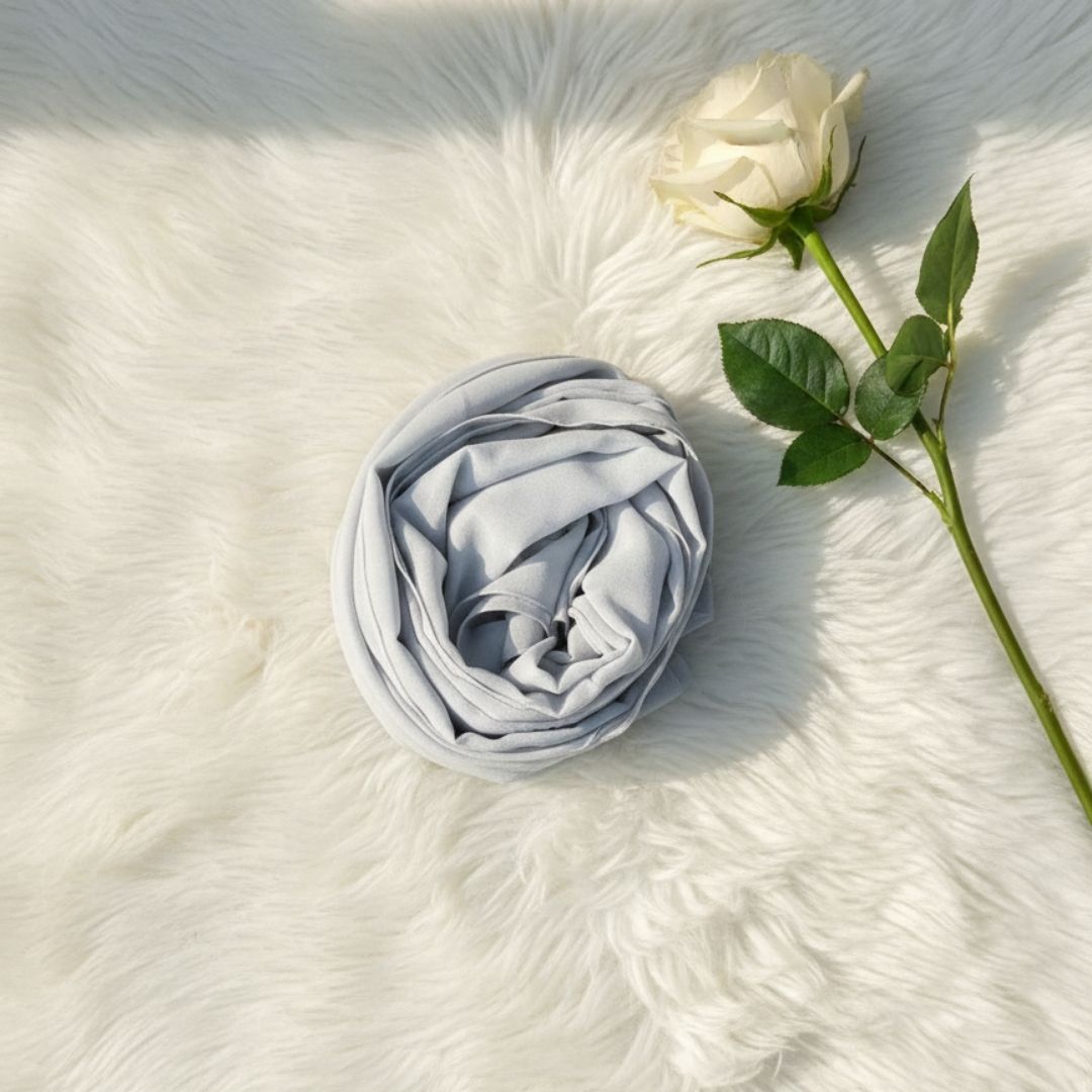 Georgette Chiffon - Ice Grey