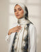 Printed Korean Chiffon Hijabs - Marble Luxe
