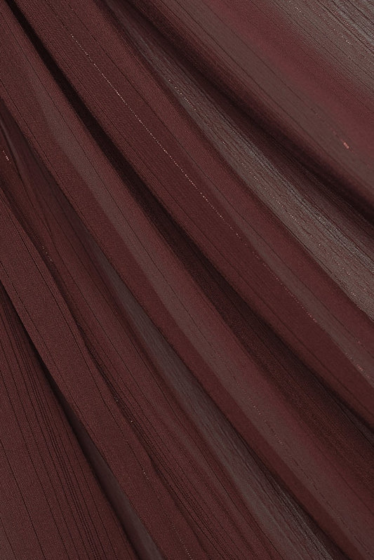 Sparkling Crinkle Chiffon - Maroon