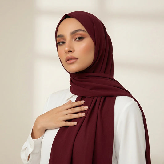 Modal Hijab - Maroon