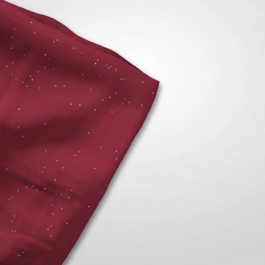 Moonlit Georgette Hijab - Maroon