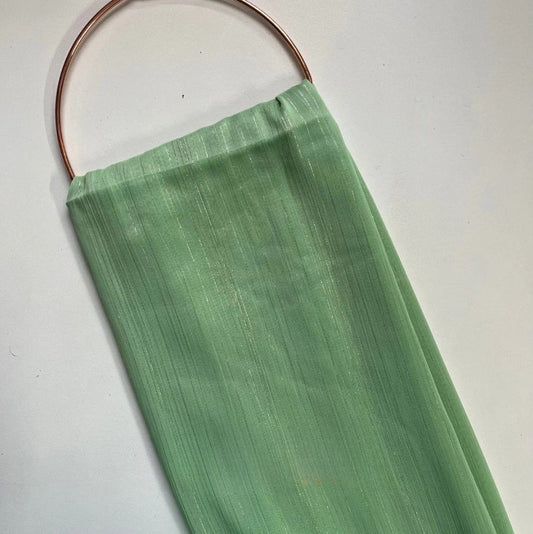 Sparkling Crinkle Chiffon - Mint