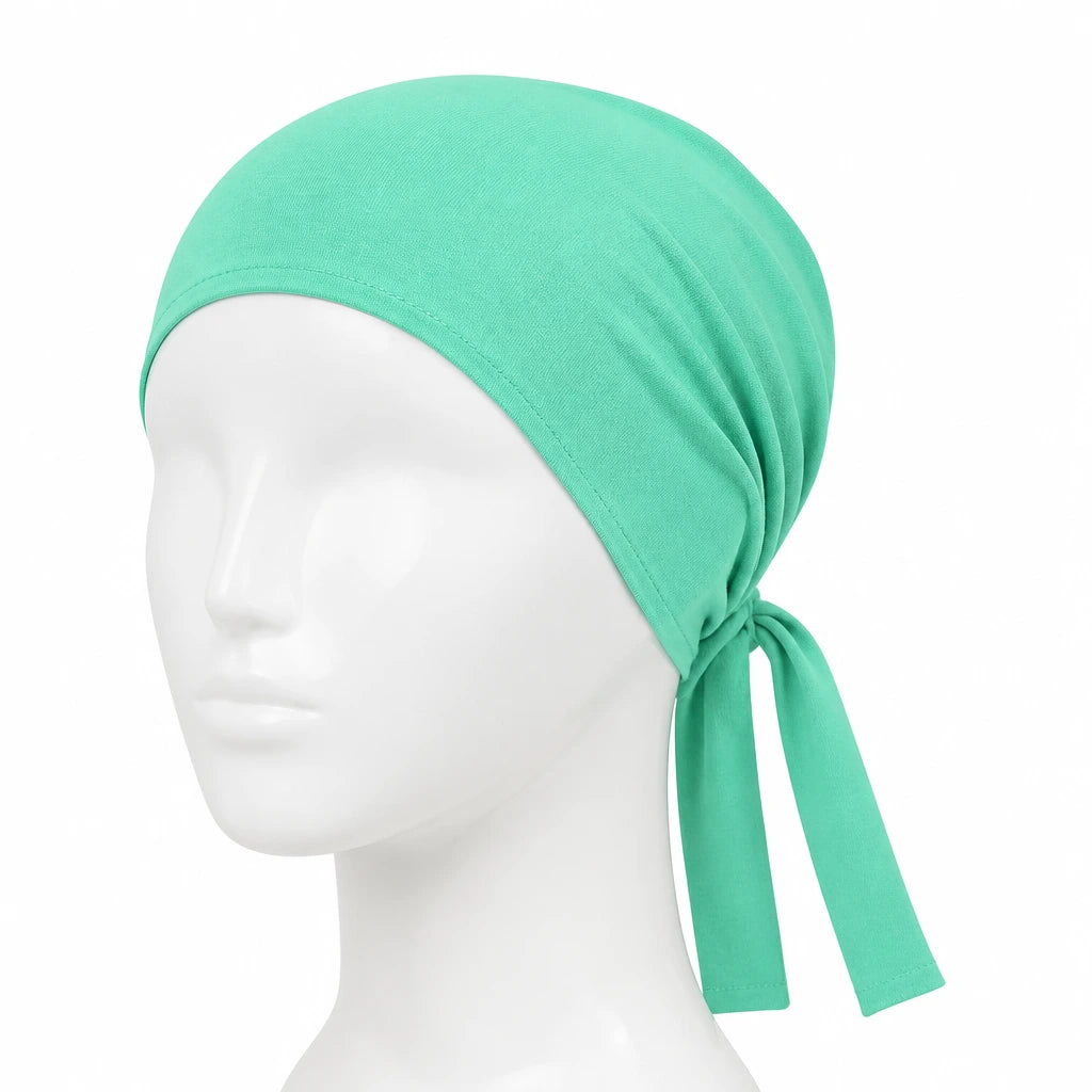 Tie Back Cap - Mint Green