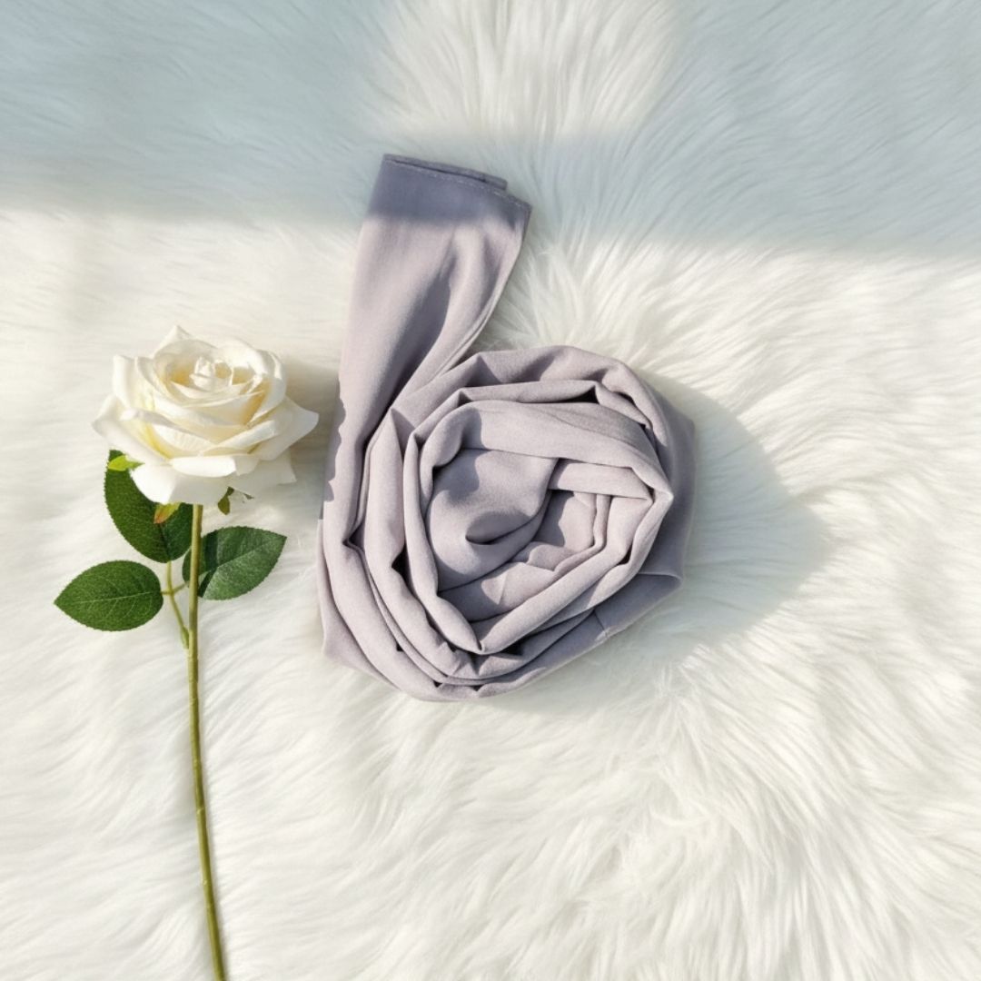 Georgette Chiffon - Moon Grey