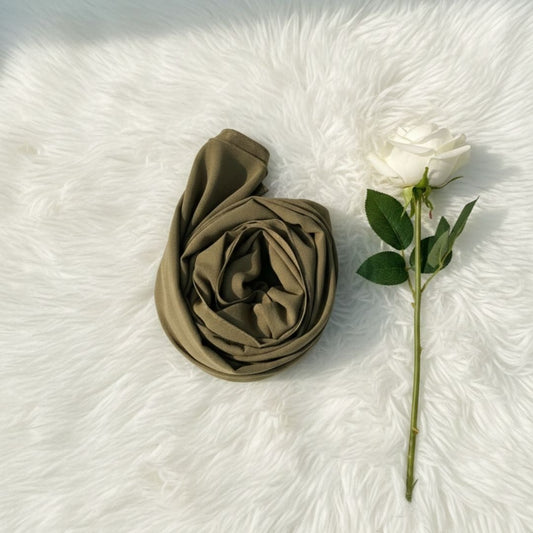 Georgette Chiffon - Mud Olive