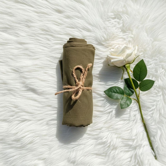 Georgette Chiffon - Mud Olive